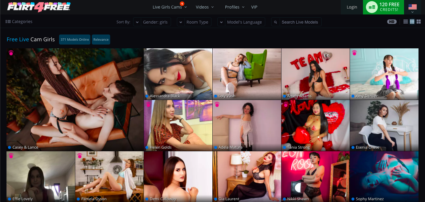 Flirt 4 Free homepage